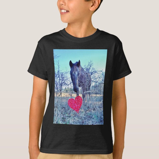 Camiseta Caballo y corazón (Anverso)
