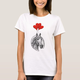 Camiseta Caballo y Corazones