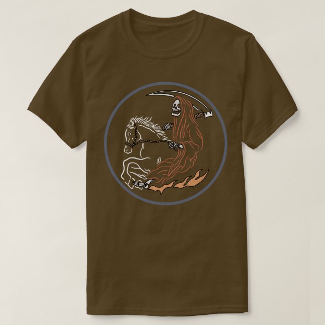 Camiseta Caballo y cráneo (Diseño del anverso)
