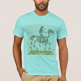Camiseta Caballo y esqueleto del jinete