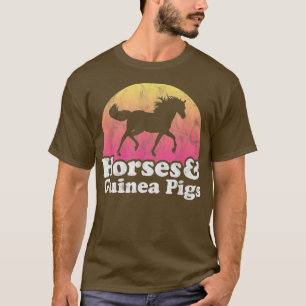 Camiseta Caballo y Guinea Cerdo Mujeres o Chicas Caballos G