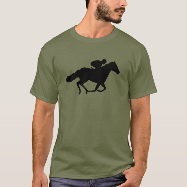 Camiseta Caballo y jinete de raza (Anverso)