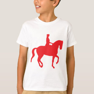 Camiseta Caballo y jinete del Dressage de Piaffe (red)