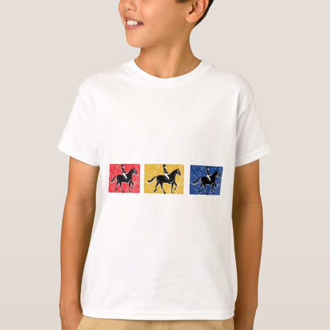 Camiseta Caballo y jinete ingleses (Anverso)