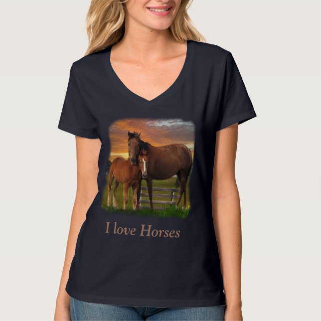 Camiseta Caballo y pony (Anverso)