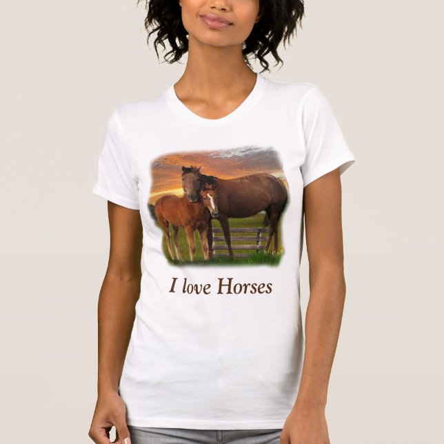 Camiseta Caballo y pony (Anverso)