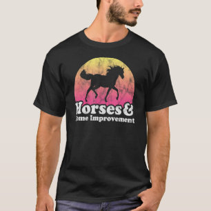 Camiseta Caballo Y Renovaciones Mujeres O Chicas Caballos H