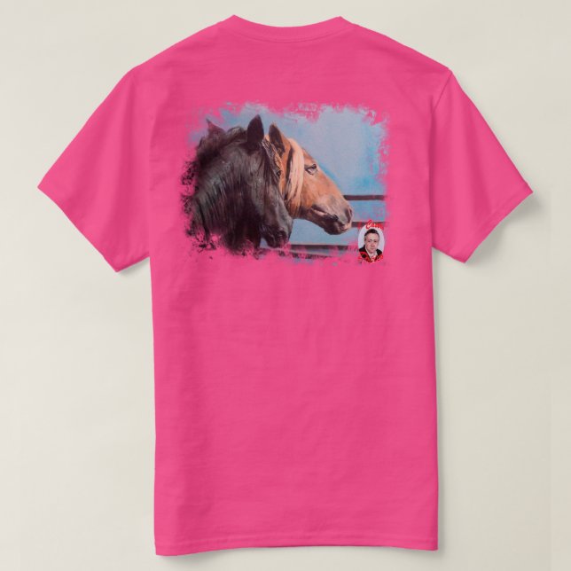 Camiseta Caballos (Reverso del diseño)