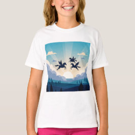 Camiseta Caballos alados