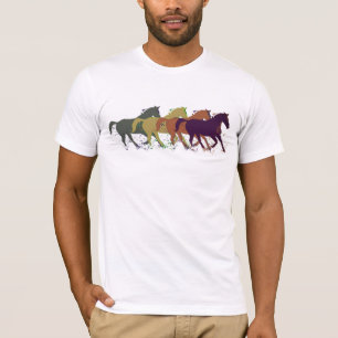 Camiseta Caballos. Animales de granja / Estilo de país