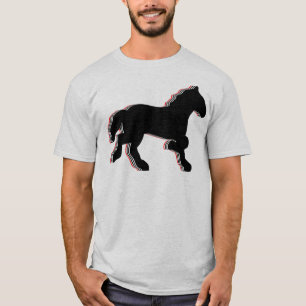 Camiseta caballos apilados