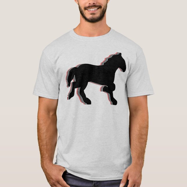 Camiseta caballos apilados (Anverso)