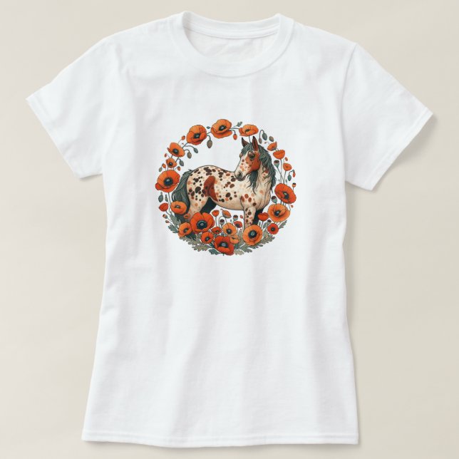 Camiseta Caballos Appy Appy Appy Appaloosa (Diseño del anverso)