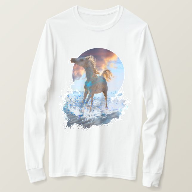 CAMISETA CABALLOS ÁRABES DE LA ISLA STELLAR (Anverso del diseño)