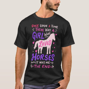 Camiseta Caballos Chicas de caballos muestran saltos de bar