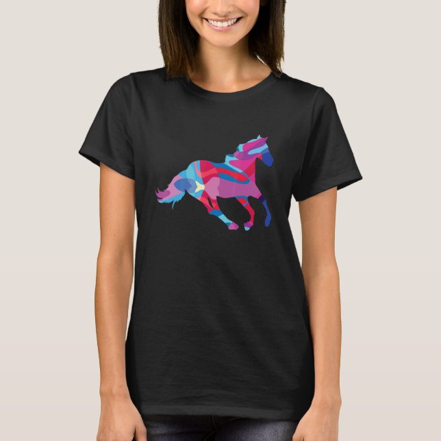 Camiseta Caballos Colorful Graphic (Anverso)