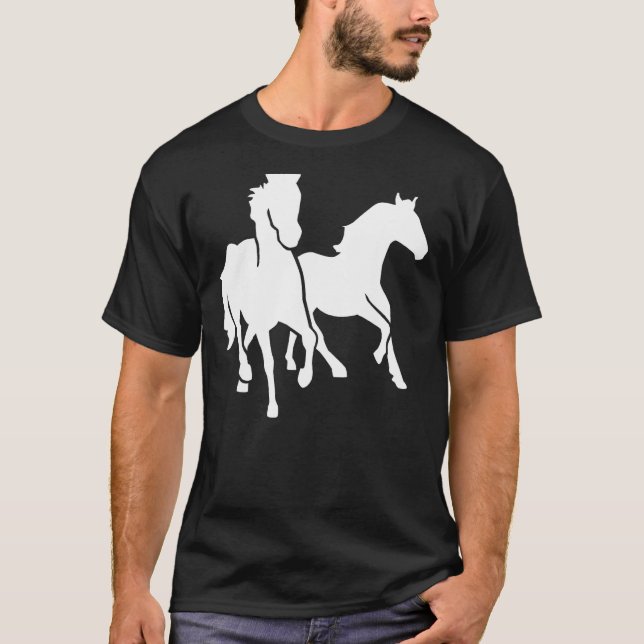 Camiseta Caballos corriendo (Anverso)