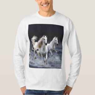 Camiseta Caballos corriendo lanzando almohada
