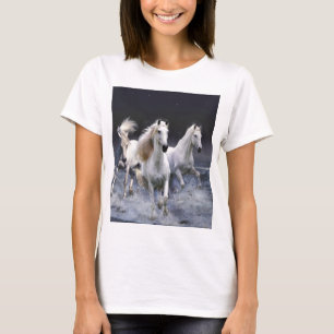 Camiseta Caballos corriendo lanzando almohada