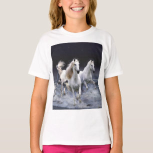 Camiseta Caballos corriendo lanzando almohada