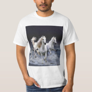 Camiseta Caballos corriendo lanzando almohada
