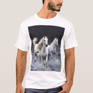Camiseta Caballos corriendo lanzando almohada