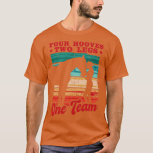 Camiseta Caballos Cuatro Cabezas Dos Piernas Un Equipo Chic