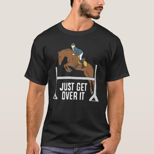 Camiseta Caballos de amor ecuestres de cazadores jumper (Anverso)