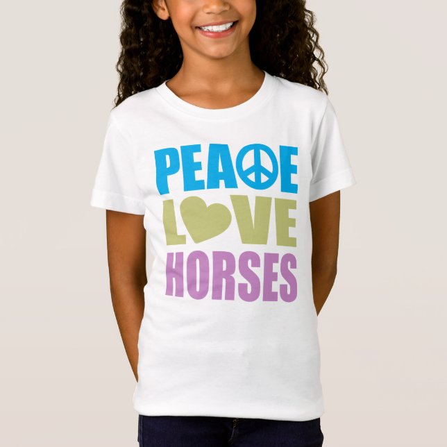 Camiseta Caballos de amor por la paz (Anverso)