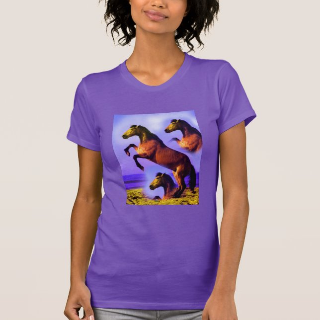 Camiseta Caballos de arte (Anverso)