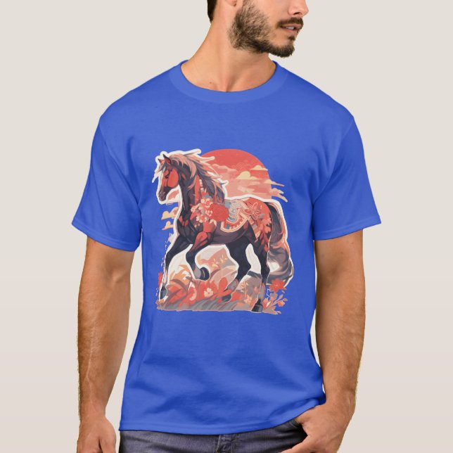 Camiseta Caballos de caballos Mare Folen Rider Regalo Amigo (Anverso)