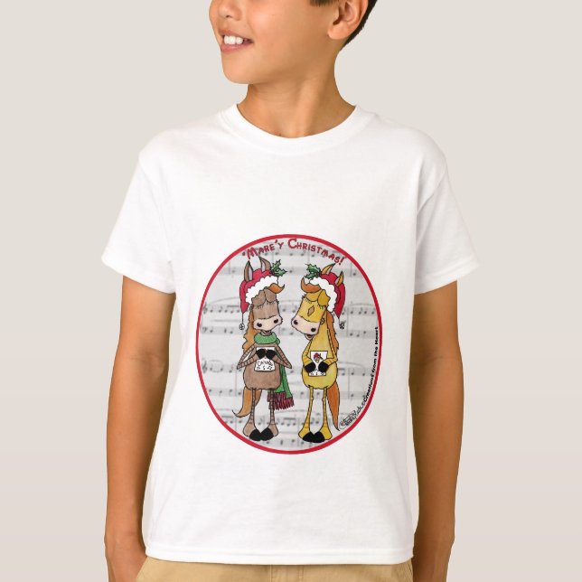 Camiseta Caballos de carga - Navidades 'Mare'y (Anverso)