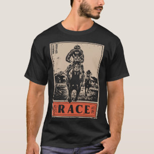 Camiseta Caballos de Carreras en el paisaje del desierto