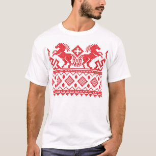 Camiseta Caballos de cría rojos