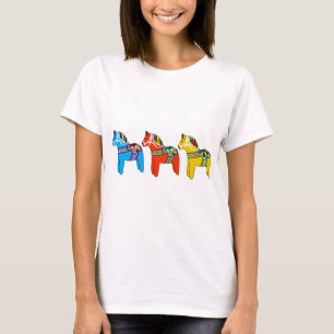 Camiseta Caballos de Dala del sueco