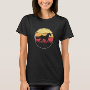 Camiseta Caballos de equitación ecuestres retro graficos