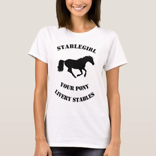 Camiseta Caballos de equitación o de ponis (Anverso)