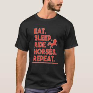 Camiseta Caballos de equitación para hombres 1