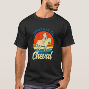 Camiseta Caballos de equitación Vintage Tengo Un Caballo