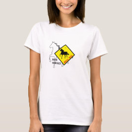 Camiseta Caballos de montar de chica real y fiesta de cabal