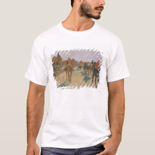 Camiseta Caballos de raza de Edgar Degas el delante de