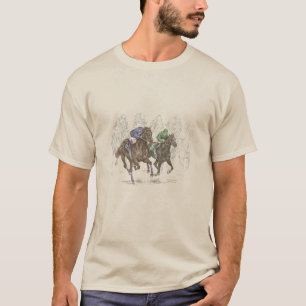 Camiseta Caballos de raza galopantes