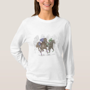 Camiseta Caballos de raza galopantes