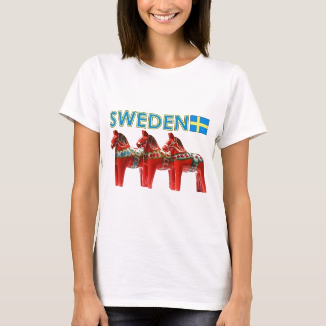 Camiseta Caballos de Suecia Dala (Anverso)