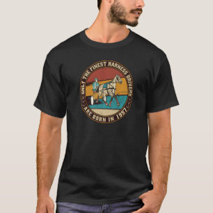 Camiseta Caballos de Trotting-Driver nacidos en 1957 Birthd