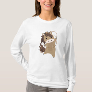 Camiseta Caballos de Vaquero Caballos Ganado Lasso Western