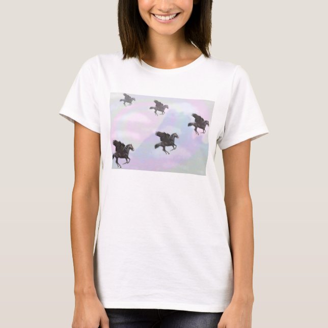 Camiseta Caballos de vuelo (Anverso)