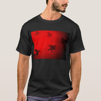 Camiseta Caballos de vuelo rojos