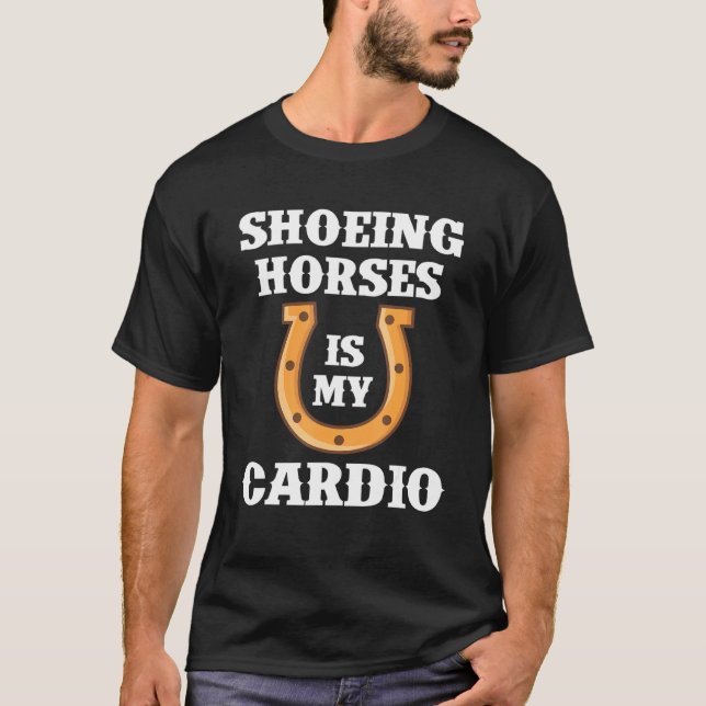 Camiseta Caballos de zapato es mi zapato cardio para caball (Anverso)
