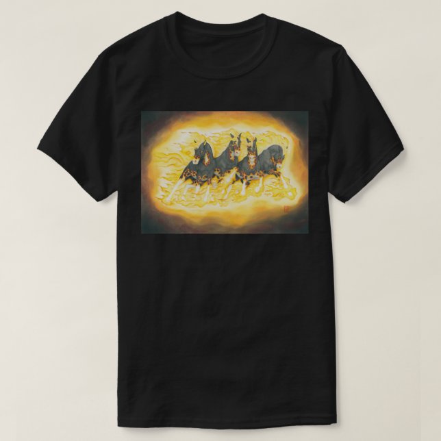 Camiseta Caballos del Apocalipsis (Diseño del anverso)